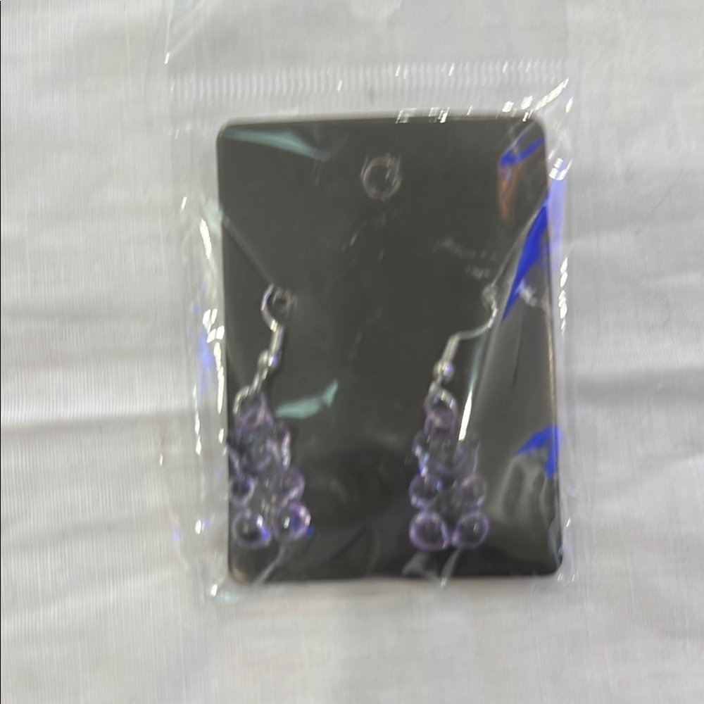 Gummy bear Style Purple Bear Dangle Earrings​
